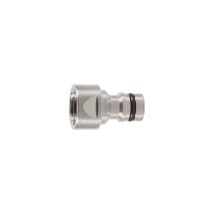 Tapón GEKA plus G 3/4' – Latón niquelado – Conexión rápida para sistemas de riego y mangueras