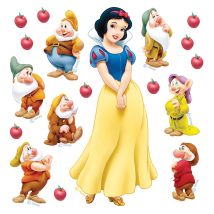 Sticker - Blanche-neige Disney - 30x30 Cm
