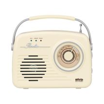 Silva Schneider - Mono 1965 Kofferradio Ukw Aux, Usb Wiederaufladbar Beige