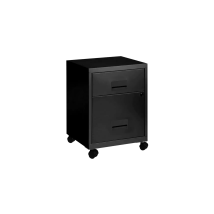 Combi Filing Cabinet 2 Drawer - Black - Pierre Henry