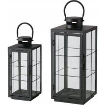 Set Di 2 Lanterne In Metallo Boltze Esbjerg