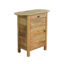 Table De Chevet En Bois Avec Porte Et Tiroir Farran