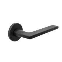 Juego De Manilla Modelo Albury Inox Negro Con Roseta Redonda De Ø52 De Espesor 6mm. -