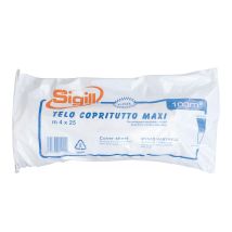 Sigill - Telo Copritutto In Rotolo, 950 Gr, Dimensione 4x25 Metri, Telo Protettivo In Polietilene Ad Alta Resistenza, Per Imbiancatura, Arredi, 