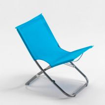 Silla De Playa Piscina Acero Jardin Plegable Camping Rodeo - Azul Marino