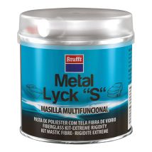 Metall-Lyck Polyester-Spachtel 250 g – Hohe Füllkraft – Feines Finish – Leicht zu schleifen – Geeignet für Stahl, Holz, Zement