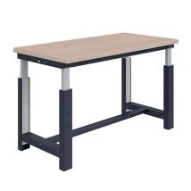Banco Da Lavoro Per Officina Regolabile In Altezza - 2000x750x724/1124mm - Grigio Ral7035 - W010010805-gc