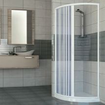 Idralite - Duschkabine In Pvc H 185 Cm Mod. Scorpione 80x80 Seitliche Öffnung
