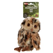 Ollie Owl Soft Dog Toy – Premium Quality Plush – Squeaky Fetch Toy – Animal Instincts