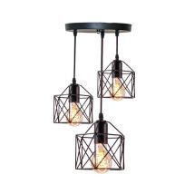 Homestyle Pro Mk019-b Lampes Suspendues Industrielles Noir/métal