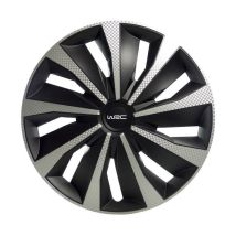 Coprimozzi WRC 16 Pollici Stile Carbonio - Set di 4 - Grigio - ABS