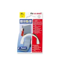 Suki - Fix-0-moll - 5mt X 38mm - Nastro Adesivotelato Extra Forte Per Riparazioni - Colore Bianco