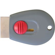 Raspador de ventana 2 en 1 – Cuchilla de acero inoxidable y cuchilla plástica – Plástico ABS – Color gris