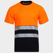T-shirt Réfléchissant Prisma Hv, Orange/noir, Dp0052, N.l