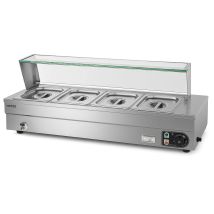 Vertes Scaldavivande In Acciaio Inossidabile Da 1500w, 4x 1/2 Gn
