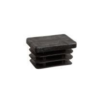 Embout Rectangulaire Plastique 40x27 Noir Protection Optimale Pour Tubes Rectangulaires - Guitel Hervieu