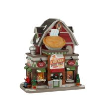 Lemax – 25932 – The Chicken Pot Pie Shop B/O 4.5V – Village de Noël – Maisons Lumineuses