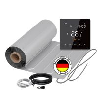 Heizmatte Warmon Alu 150 W/m² Inkl. Ts 300 Thermostat Schwarz - 3,5 M²