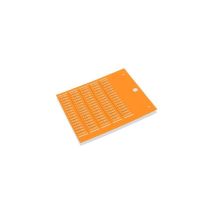 Plaque De Marquage Des Câbles Sur Carte Pour Tubes Pmf 4x10 Mm Orange Sans Halogène