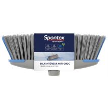 Scopa ammortizzante per interni – Polipropilene – 12,8 cm – Grigio/Argento – Spontex Expert