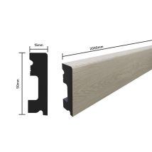 Selitstyle Sockelleiste Fbl50 Eiche Exklusiv 2000 X 50 X 15 Mm Wasserfest Sockelleiste