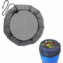 Housse Pour Tonneau De Pluie, 100 Cm Filet Pour Baril De Pluie Avec Réglable Cordon De Serrage, Protection Contre Les Moustiques Et Les Feuilles