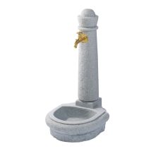 Garantia Venezia Fontana In Pietra Lightgranite Incl. Rubinetto Nostalgico
