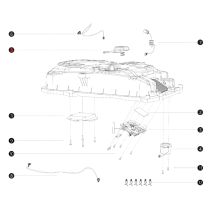 Pulsante Stop I108e Originale Bluebird Robot Tagliaerba Navimow Ab12.02.00.0126