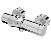 Schell – Rubinetto per doccia a muro Vitus – Cartuccia autobloccante SC-V, termostatica EN 1111, barriera temperatura 38 °C