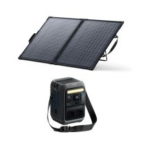 Kit Anker Solix C300x Ac Con Pannello Solare Bifacciale 100w - Generatore Solare 2x300w