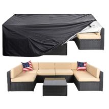 Ymyny Patio Cover Super Large Outdoor Table Chairs Sofa Cover Waterproof Dustproof Uv/wind Protection 124 X 63 X 29
