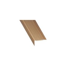 Naso Di Camminamento Adesivo In Alluminio Faggio 45x23 Mm Lungo 1 M