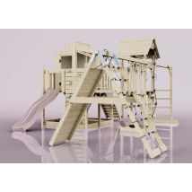 Outdoortoys - Polarplay Spielturm Gustav Aus Holz In Blaukinderschaukel