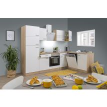Cucina Blocco Cucina Blocco Cucina Ad Angolo Rovere Bianco Merle 280x172 Cm Respecta