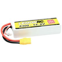 Lemonrc - Modellbau-akkupack (lipo) 14.8 V 4300 Mah Zellen-zahl: 4 35 C Softcase Xt90