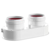 Sdoppiatore Con Ispezione Femmina Femmina Bianco Ø80 Pucci Srl