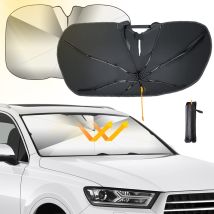 Parasol Para Parabrisas De Coche, Parasol Plegable Para Parabrisas De Coche Con Varilla Flexible Ajustable De 360°, Parasol Para Interior De Coche Con