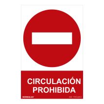 Verbotsschild 'verkehr Verboten' (pvc 0,7mm) 30x40cm