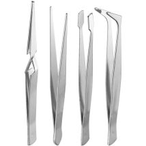 Kit de 4 pinzas de acero inoxidable – 110 mm – Plata – Fixpoint
