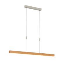Led Suspension À Intensité Variable 'alin' En Bois Pour Salon & Salle À Manger
