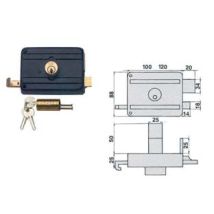 Serratura Da Portoncino Catenaccio E Scr. Doppio Cilindro Fisso 210dcf Mm.60 (210/dcf) Icsa