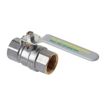 Valvola A Sfera Hs Uniduo 1499 2x Filettatura Femmina, Con Leva In Acciaio, Grigio 1 1/2pollice