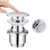 Ubeegol - Universal Ablaufgarnitur Pop-up Ventil 1 1/4 Zoll Aus Messing Mit/ohne Überlauf Abflussgarnitur Für Waschtisch/waschbecken