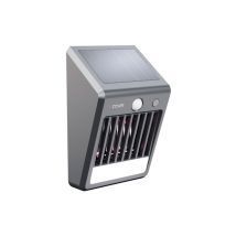 Applique Murale Solaire Anti-moustiques Avec Détecteur Pir, Noire, 110 X 67 X 170 Mm