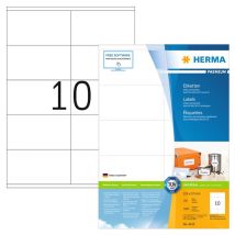 Herma 4425 Etiqueta Autoadhesiva Blanco Rectángulo Permanente 1000 Pieza(s)