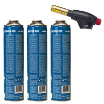 Pack Segofire Piezo-brenner + 3 Flaschen Multigas 300