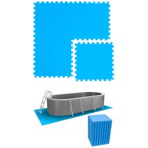 Eyepower - Tapis De Piscine 16 M² - 68 Tapis De Sol Eva 50x50 - Jeu De Dalles De Protection
