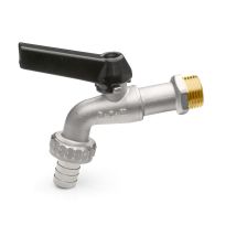 Apm - Rubinetto A Sfera Con Leva In Allumino Nera E Portagomma 1/2' 2050n 015 1/2'