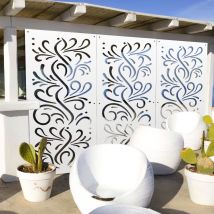 Blow - Pannello In Pvc Traforato - Parasole - Colore: Bianco - Misura: 98x198 Cm