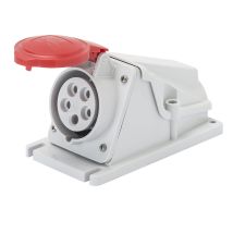 Gewiss - Feste Wandsteckdose 90 Grad Ip44 3p+n+e 16a 380-415v Rote Schraubverkabelung